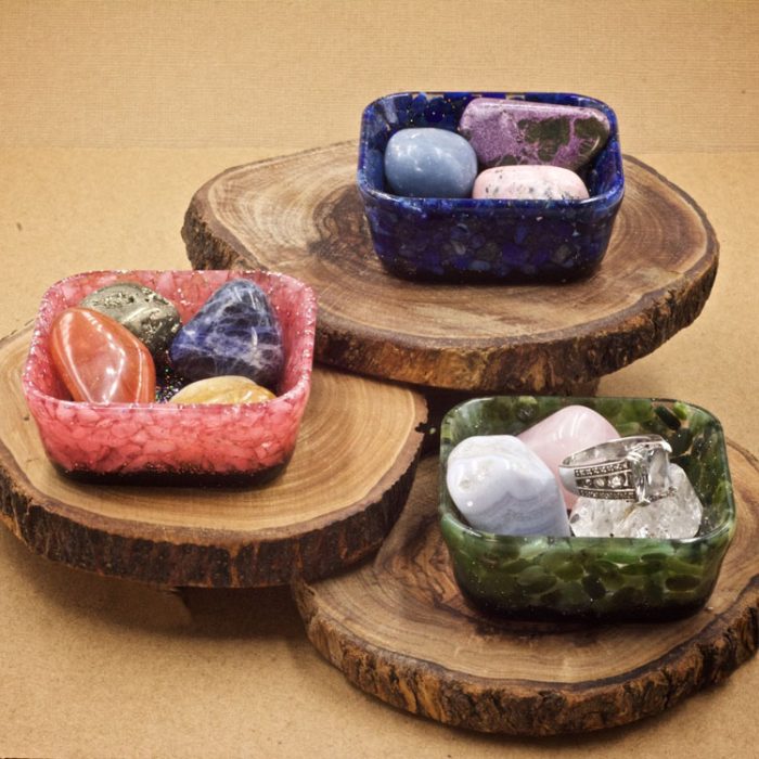 Mini Crystal Square Bowls