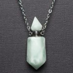 Amazonite Faceted Crystal Bottle Pendant