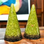 Peridot Orgonite Ring Cones
