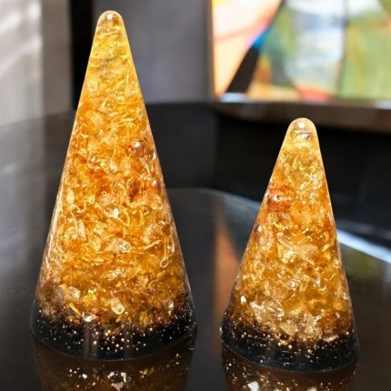Citrine Orgonite Ring Cones