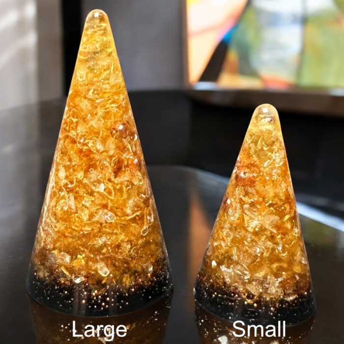 Citrine Orgonite Ring Cones